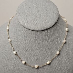 [AERIE] Gold Tone Faux Freshwater Pearl Choker